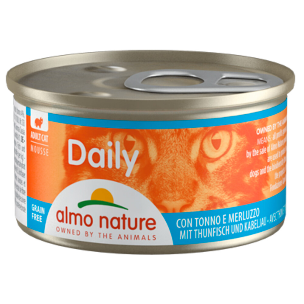 Almo Nature Daily Menu Mousse Kattenvoer Nat Tonijn & Witvis85 gr