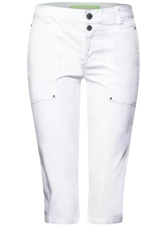 Casual Fit Bermuda - White