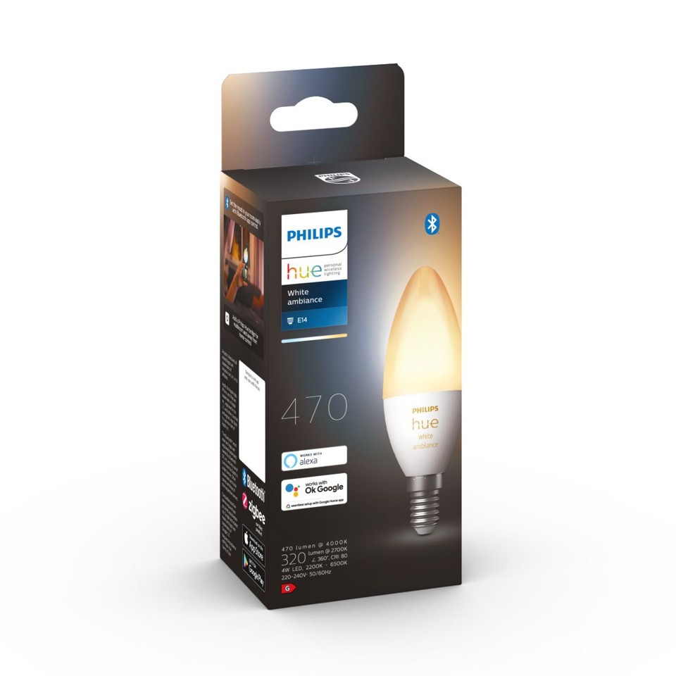 Philips Hue - E14 Single Bulb- White Ambiance
