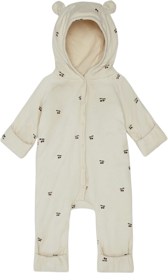 Konges Sløjd NEW BORN ONESIE WITH HOOD Cherry