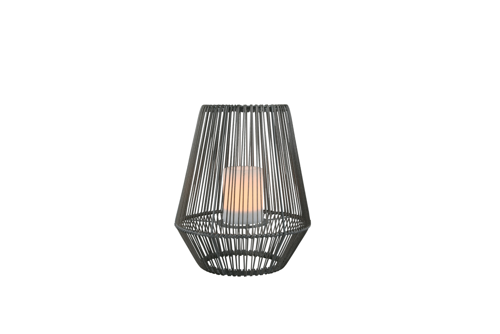 Solar-Tischleuchte - grau - 31cm hoch