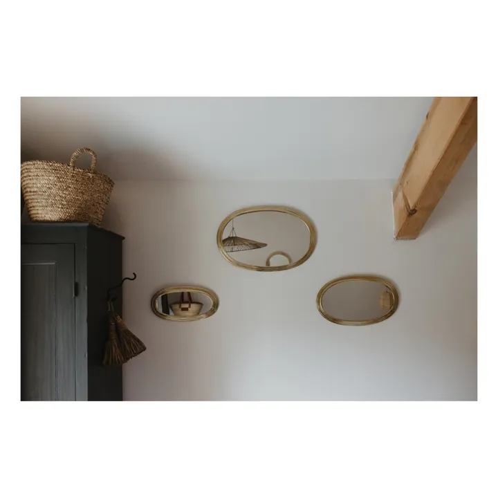 Cosydar Miroir ovale Katac en laiton | Laiton
