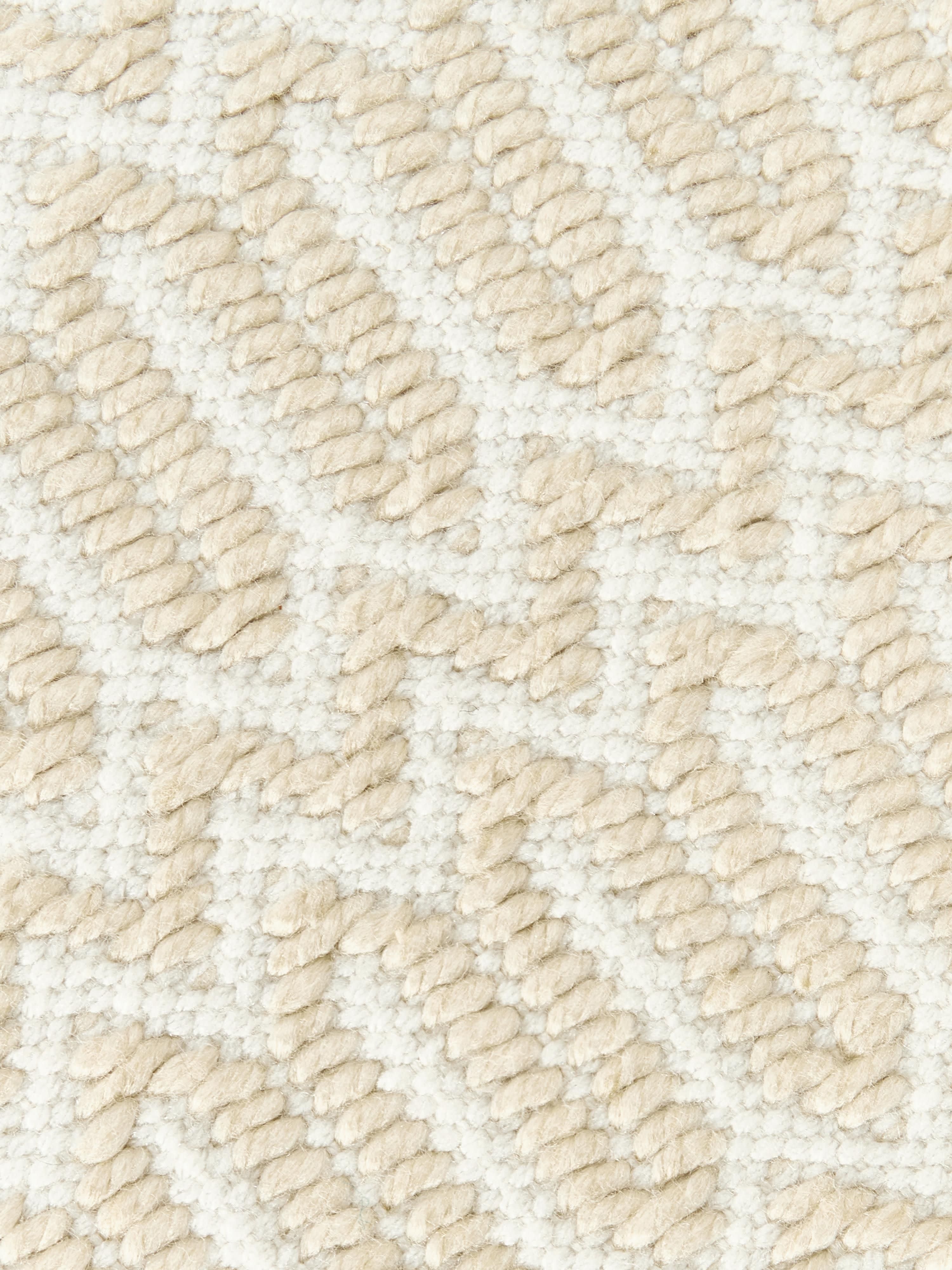 Handgeweven in- & outdoor vloerkleed Rune met geometrisch patroon