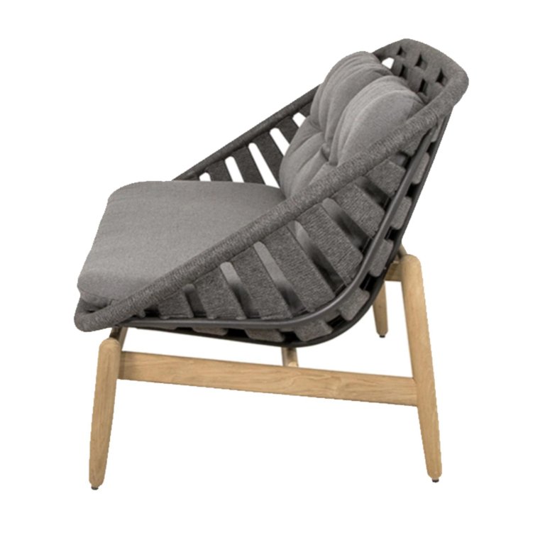 Cane-Line Strington 2-zits loungebank kussen dark grey
