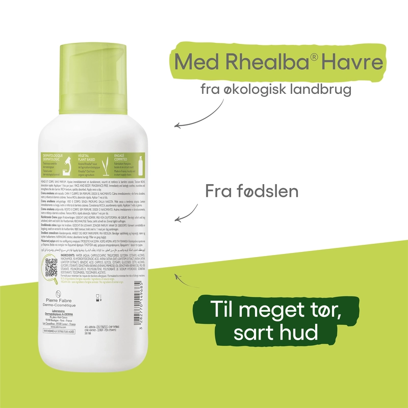 A-DERMA Exomega Control Cream 400 ml
