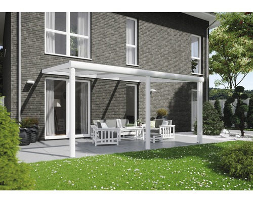 SKAN HOLZ Garda terrasoverkapping 434x257 cm wit