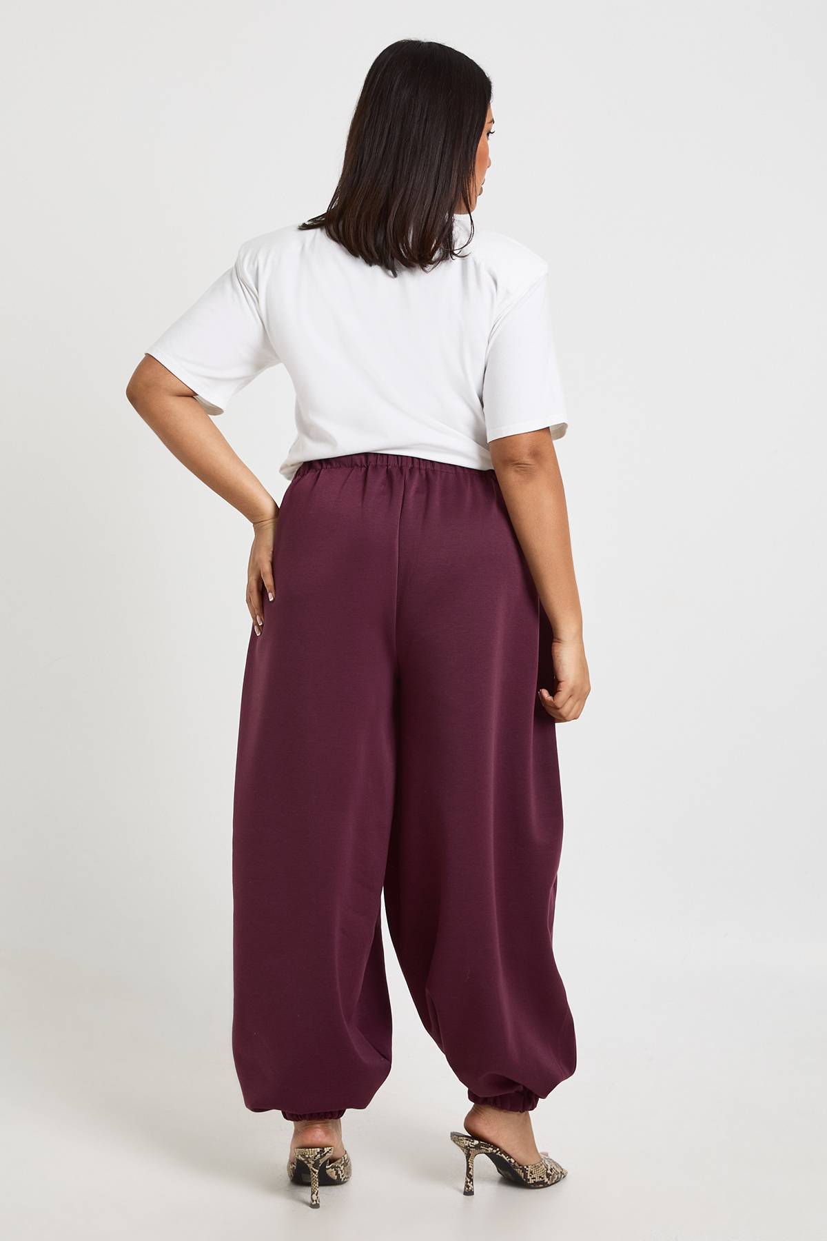 boohoo Pantalon Ballon Grande Taille
