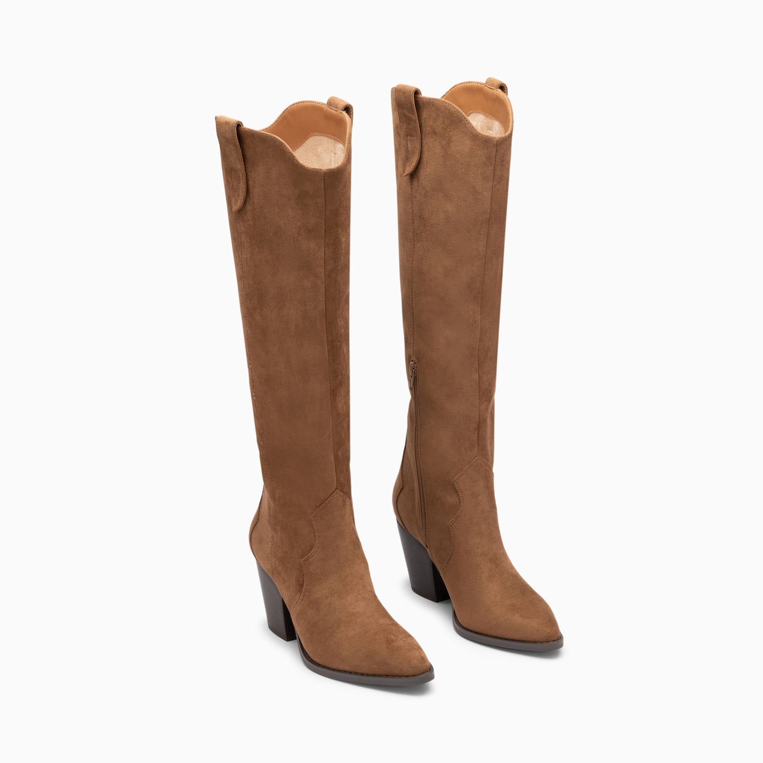Bottes-Bottes santiags Sharon camel à talon