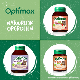 Optimax Multivitaminen Kids Aardbei Kauwtabletten 90TB