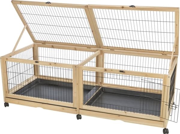 Trixie Indoor run, guinea pigs/rabbits, wood/metal, 150×50×60 cm