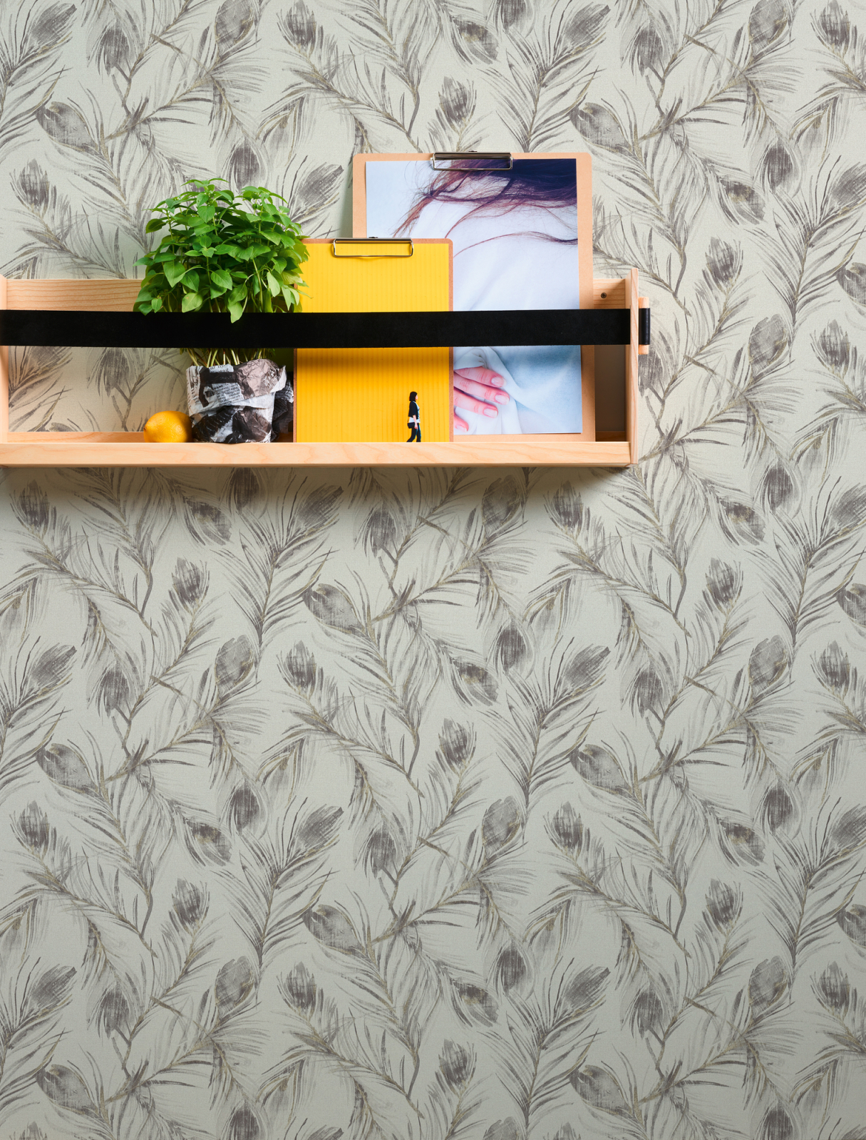 Vliestapete EXOTIC LIFE - grau-bronze - 10 Meter