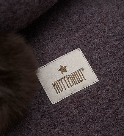 Huttelihut Schlupfmütze - Wolle - 2-lagig - Rosine m. Quasten