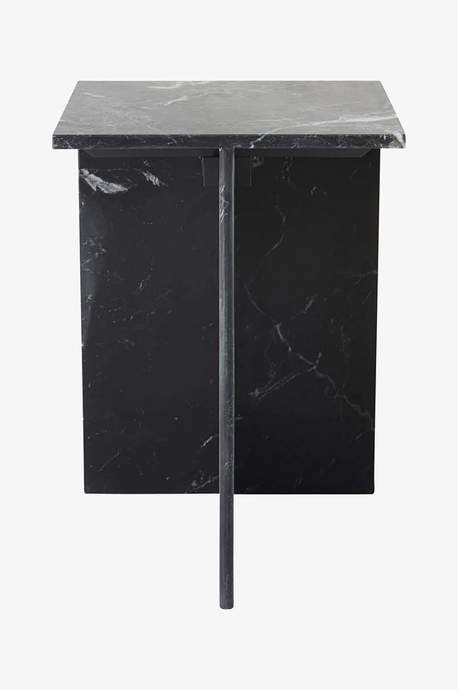 MELETO sidebord marmor 35x35 cm