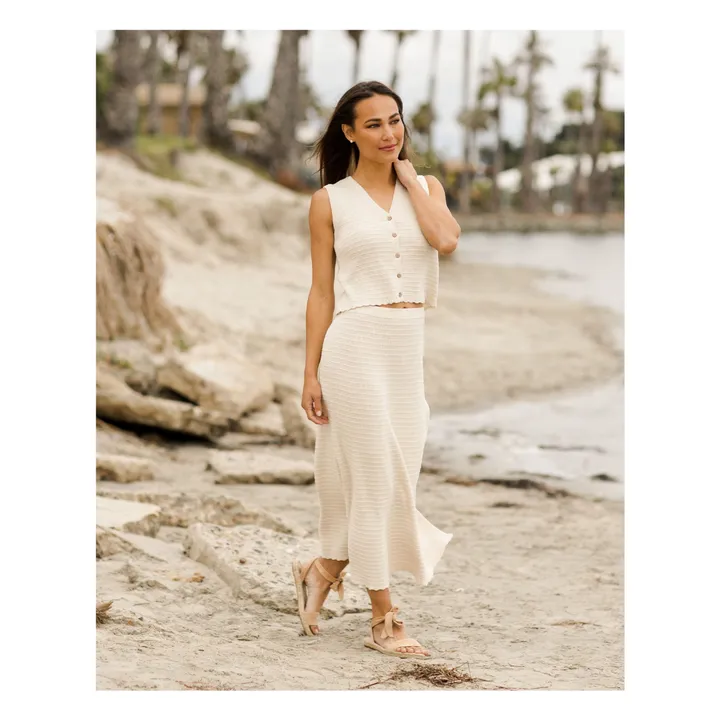 Rylee + Cru Gilet Sans Manches - Collection Femme | Crème