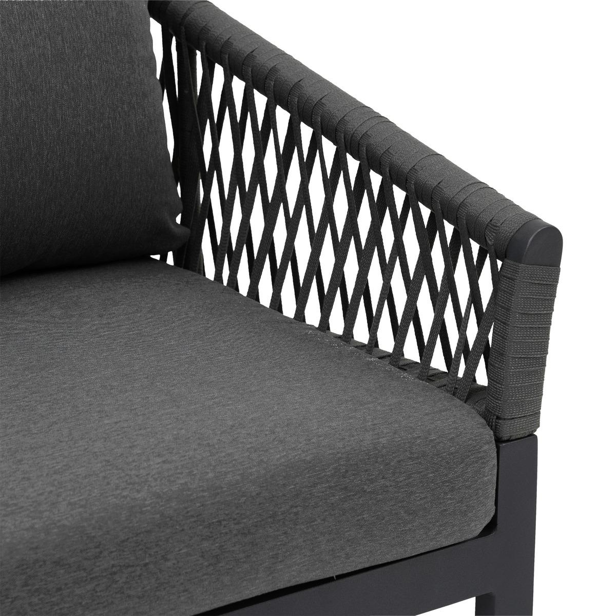 CANAPE ORIENGO ANTHRACITE GRAPHITE 3 PLACES