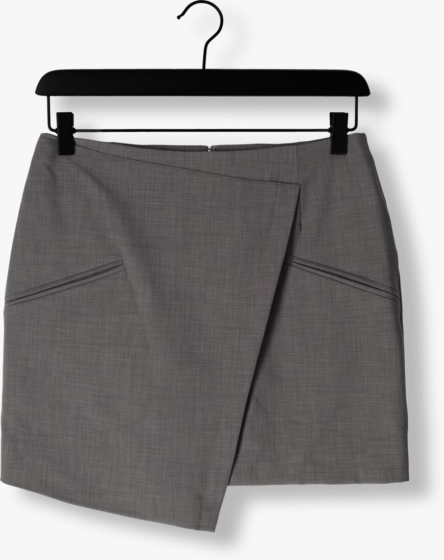 lichtgrijze herskind minirok carolina skirt