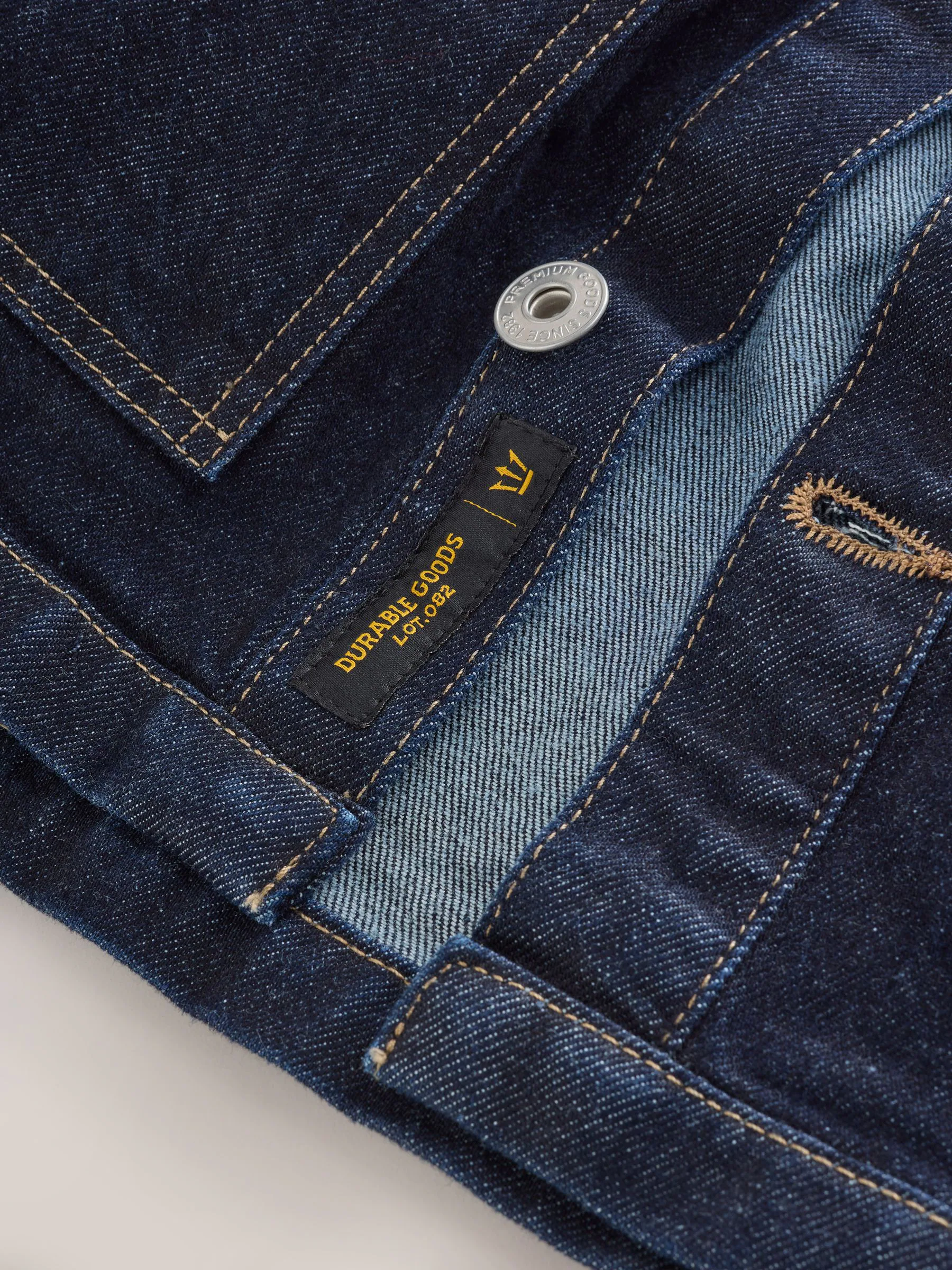 Indigoblauw - Chore Style Denim Shacket