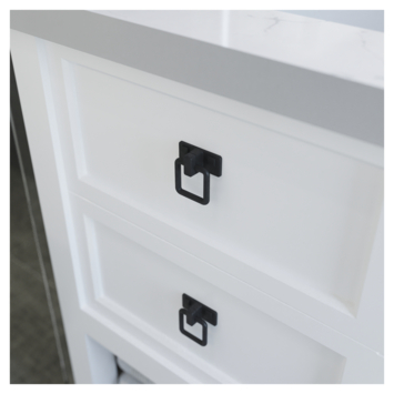 Knop Jasmin zwart 32mm