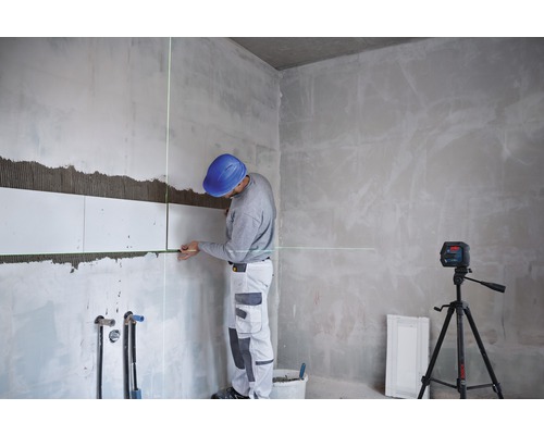 Bosch Professional GLL 2-15 G lijnlaser inclusief laserdoelplaat en 4 x 1,5 V LR6 batterijen (AA)