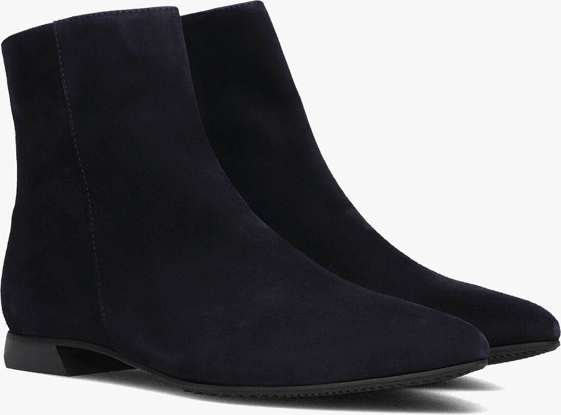 donkerblauwe brunate enkellaarsjes 18032