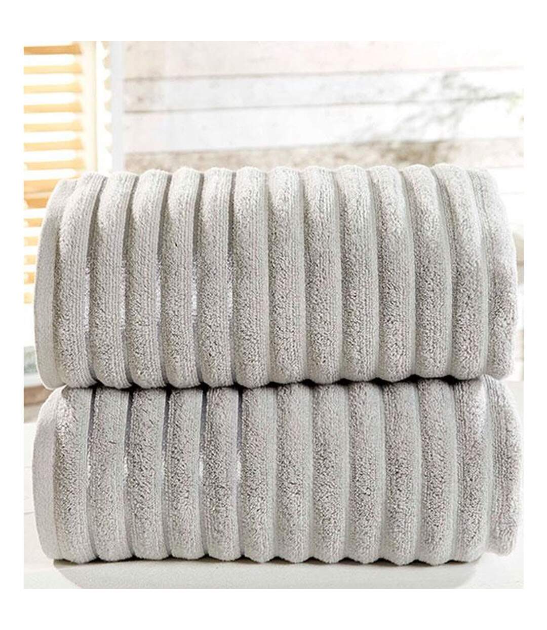 Bedding & Beyond - Serviette BALE (Argenté) (Taille unique) - UTAG244