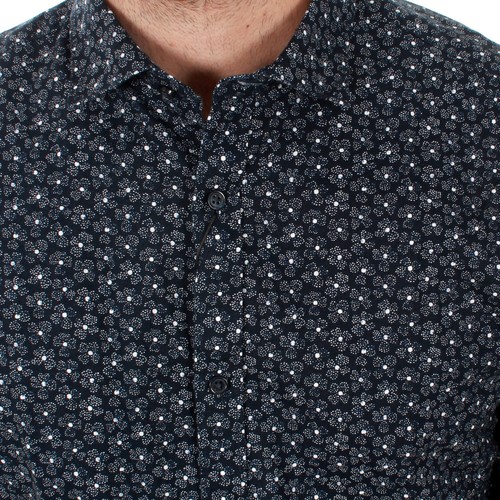 Jack & Jones - 12148047 JPRFORMAL MIX SHIRT LS NAVY BLAZER SLIM FIT Azul