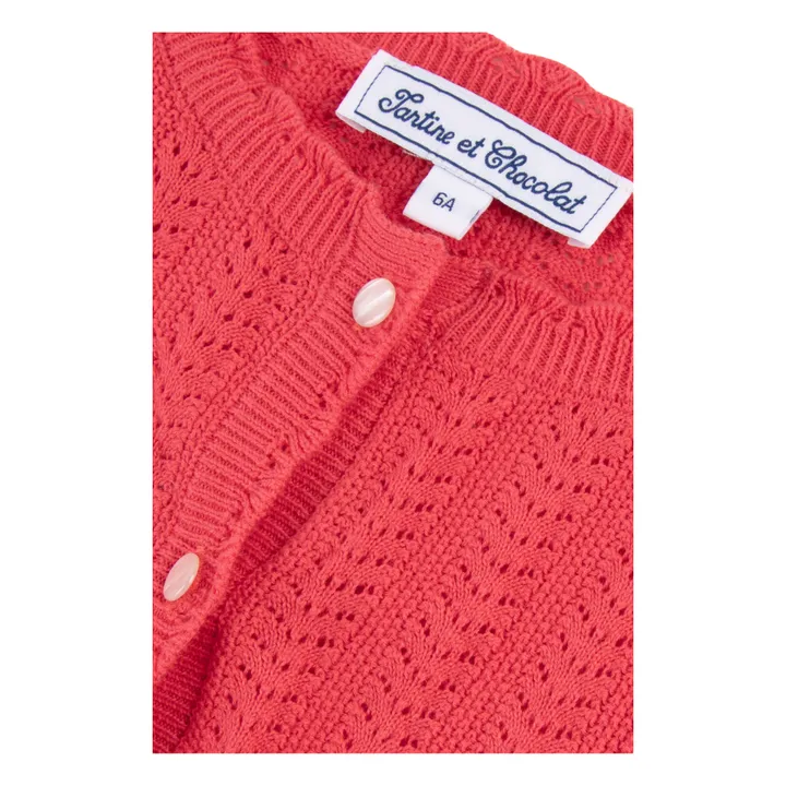 Tartine et Chocolat Cardigan en Maille | Rouge