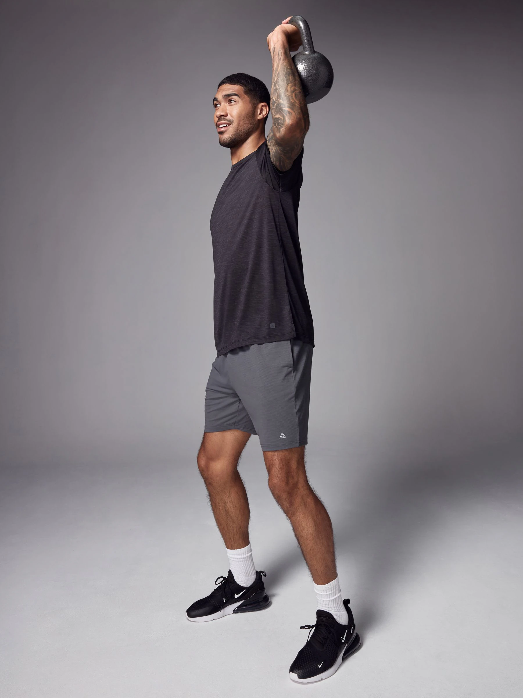 Zwart - T-shirt met korte mouwen - Active Gym Trainingstop