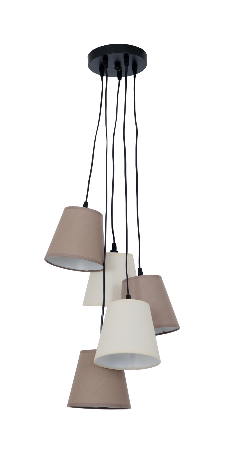 Pendelleuchte BOHO - beige - 5-flammig