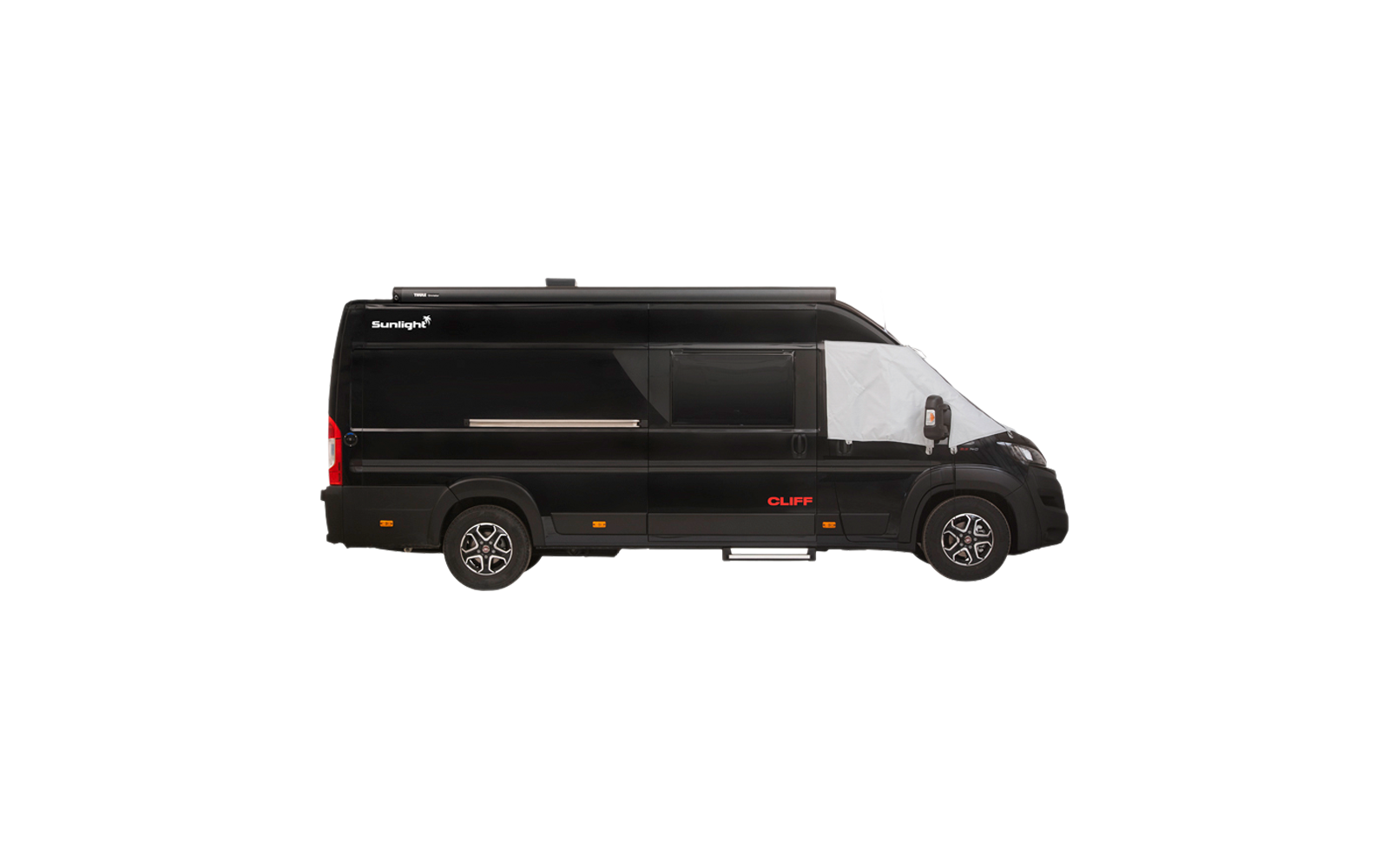 Hindermann Thermofenstermatten Oberteil LUX-2 mit Steg Hymer B-Klasse SL 2008 bis 2010/2013, Nr. 7356-2410