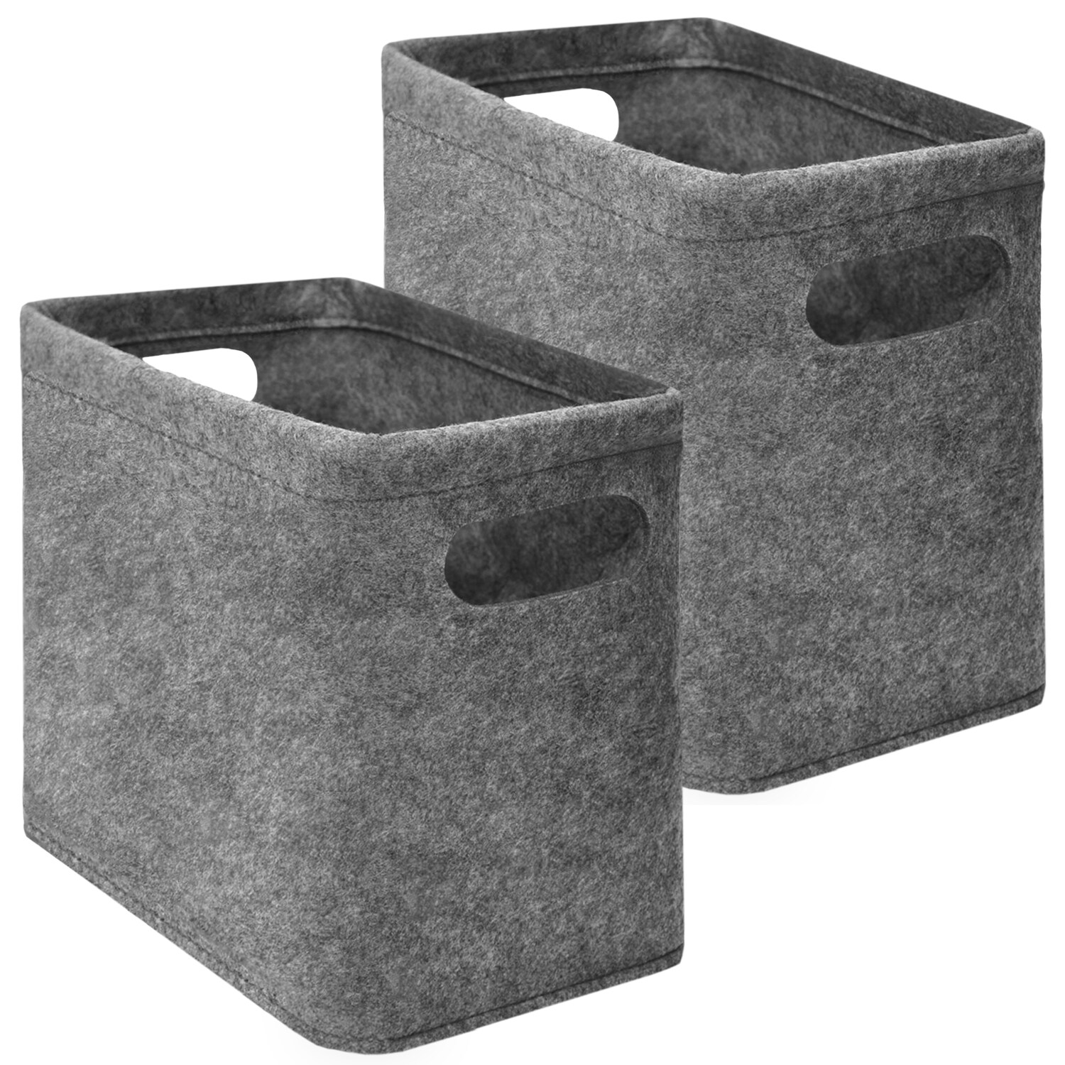 2x FILZ Toilettenpapier Aufbewahrung - Set für 8 Klorollen Aufbewahrungsbox Bad