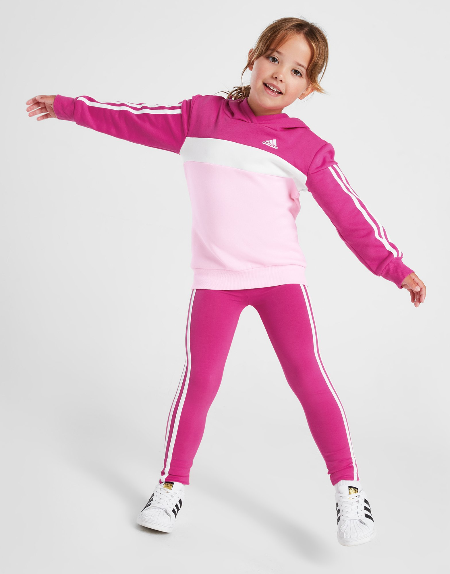 adidas Ensemble Sweat à Capuche/Legging Enfant