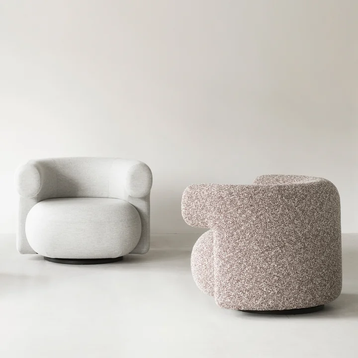 Normann Copenhagen - Burra Lounge Chair, grau (Hallingdal 0110)
