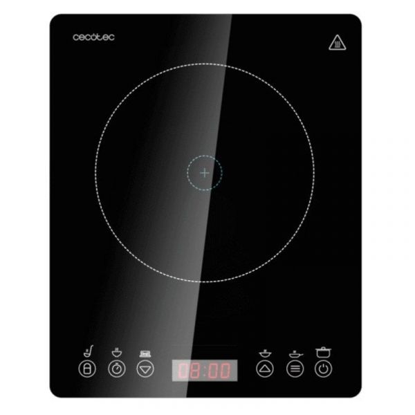 Cecotec Full Magma Slim Placa de Indução Portátil Uma Zona 2000W Preta