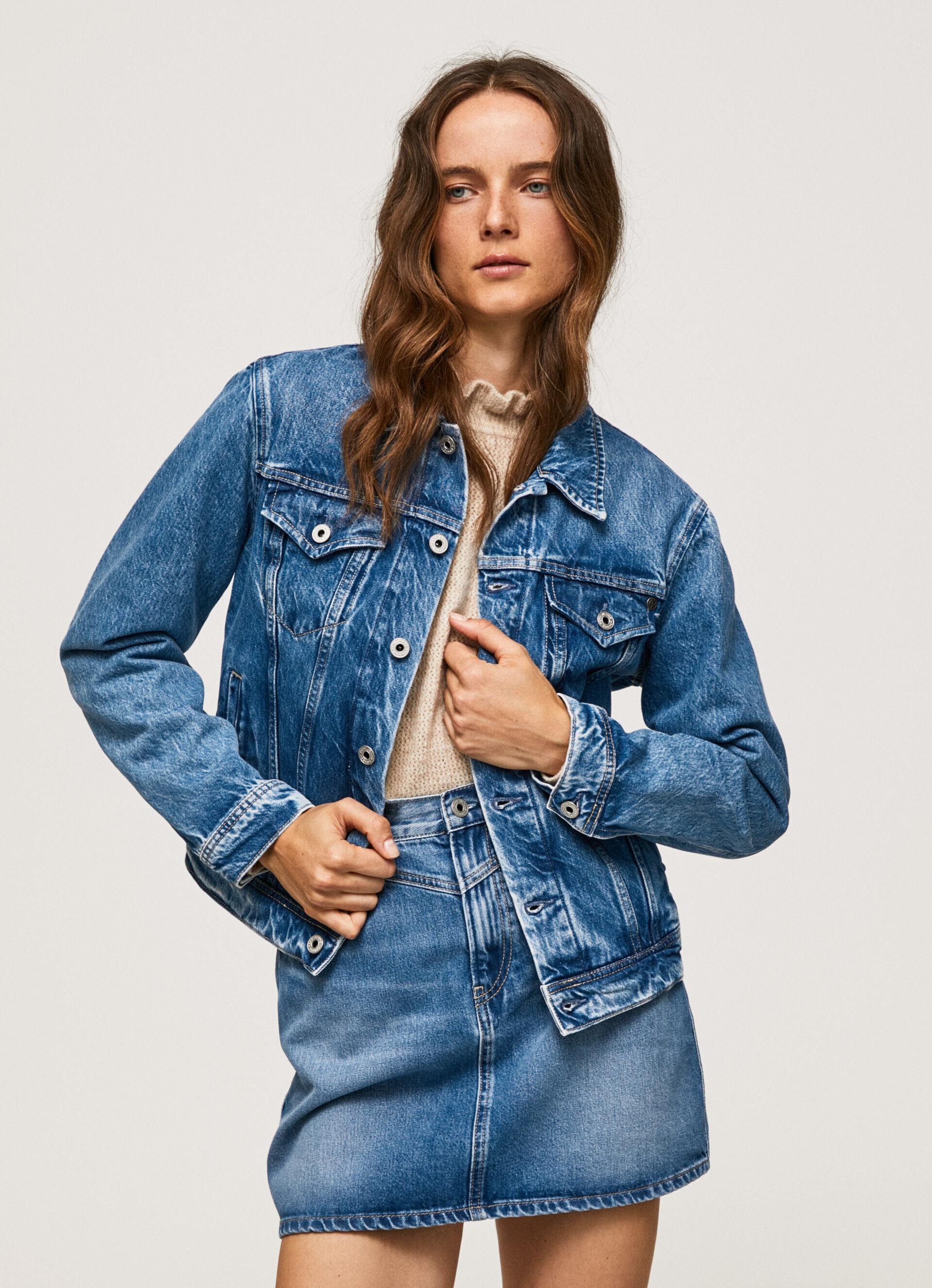 JAQUETA JEANS DE CORTE REGULAR - jeans