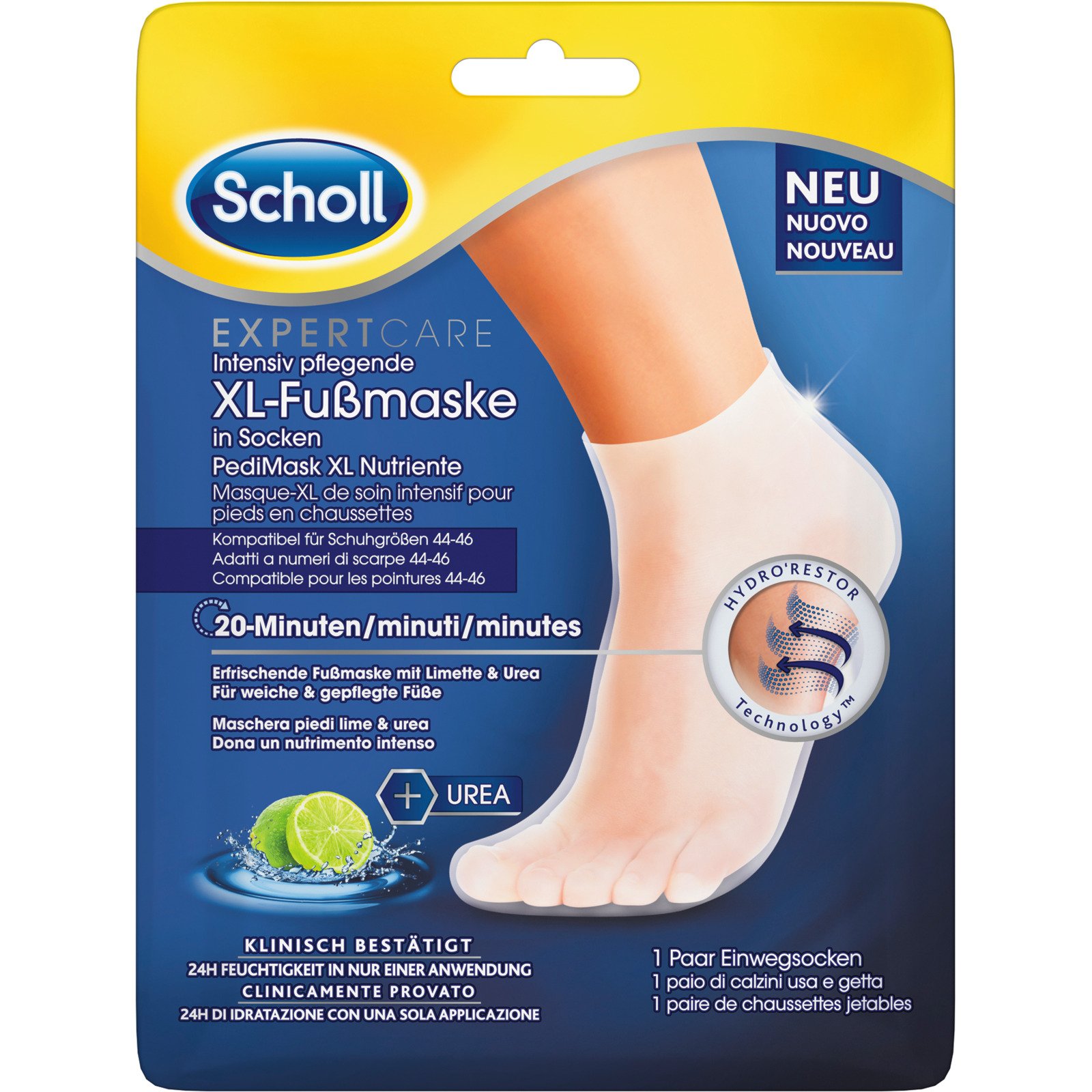Scholl XL-Fussmaske intensiv pflegend 1 Paar
