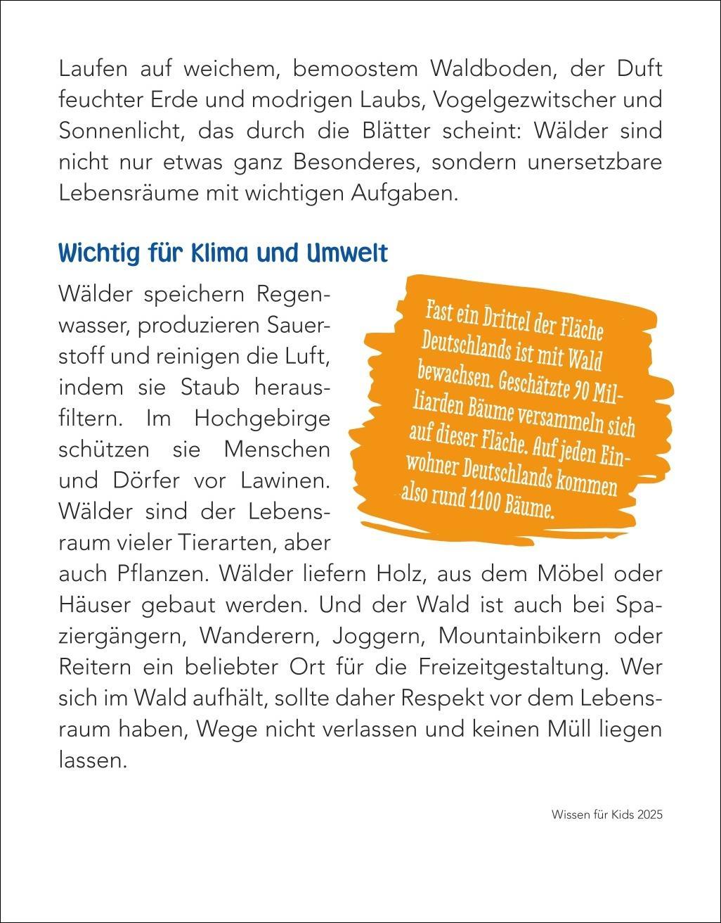 Wissen Kids Tagesabreißkalender 2025