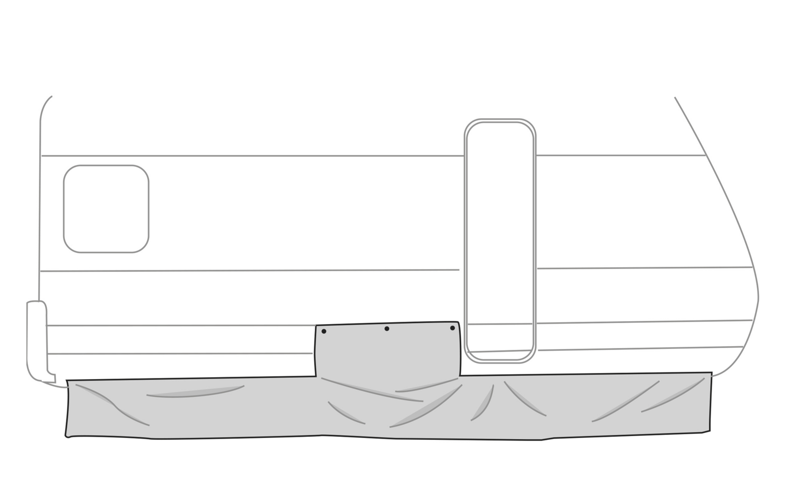 Fiamma Skirting Windblende Caravan