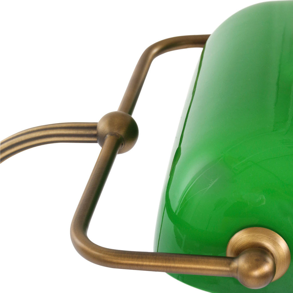 Mexlite Tafellamp Notaris Brons - Groen Fitting E27