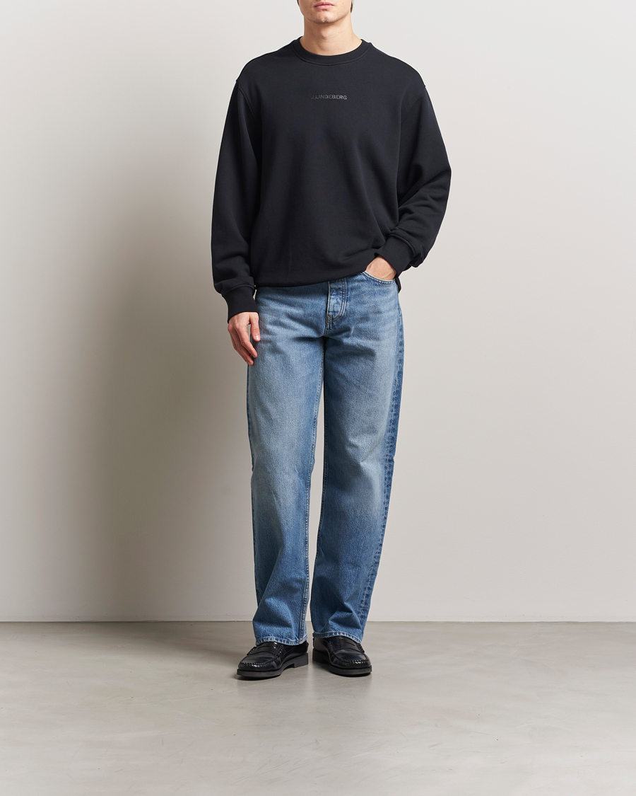J.Lindeberg Callan Cotton Crew Neck Black