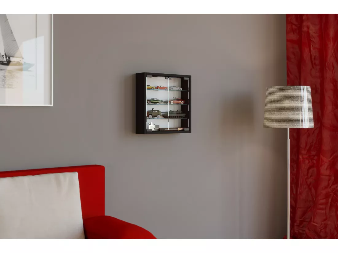 Vitrine suspendue Vitrine murale en verre Mandosa S