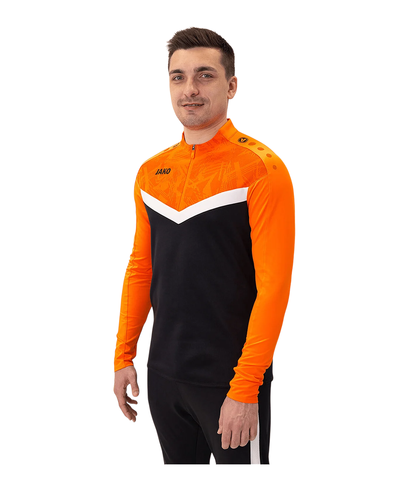 JAKO Iconic HalfZip Sweatshirt Schwarz F807
