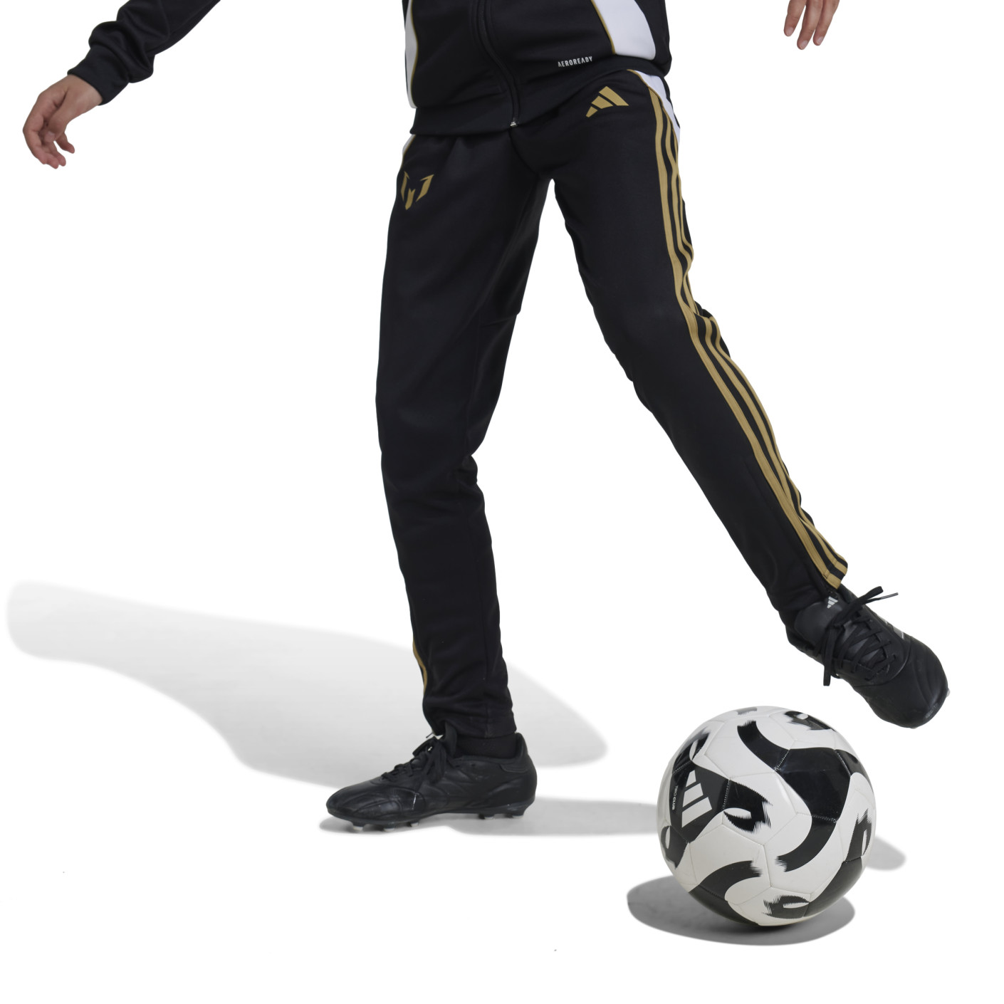 Adidas Messi Trainingsbroek Kids Zwart Wit Goud