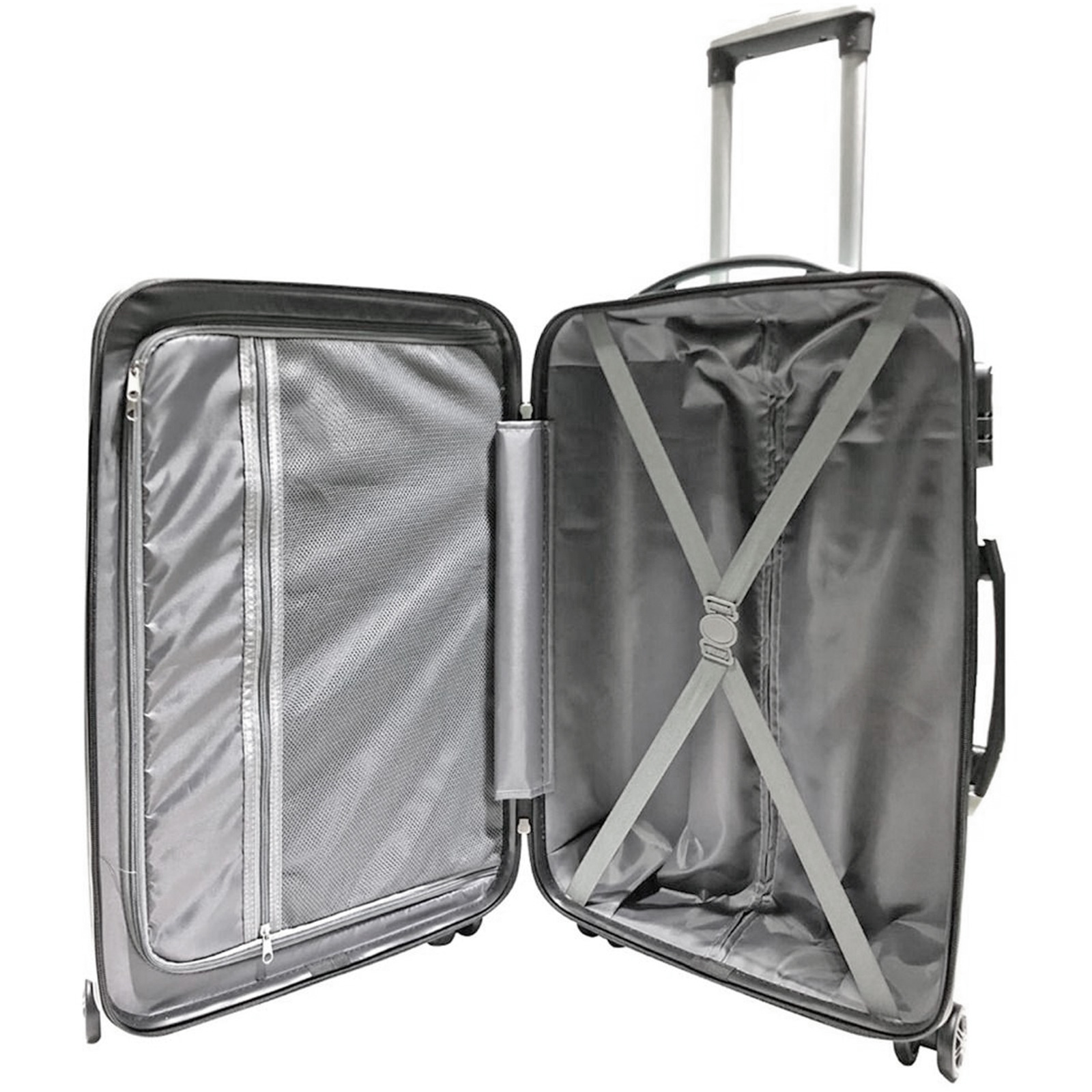 Koffer Amelie S ABS silber 4DR