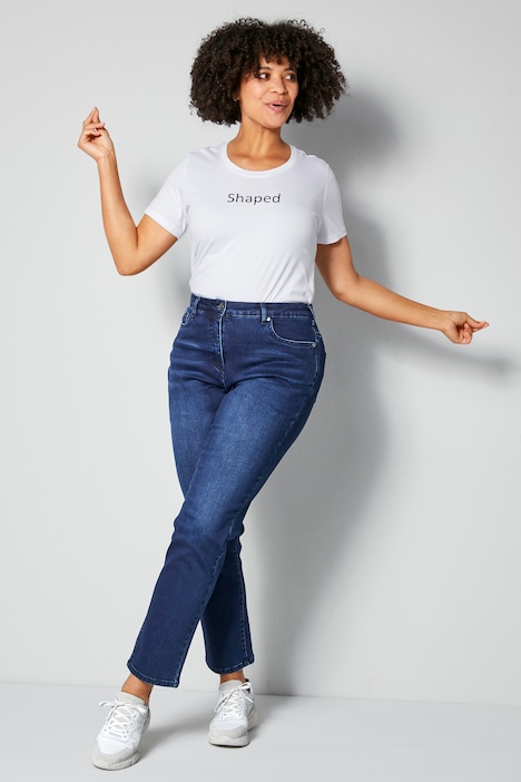 Shaping-Jeans, Powerstretch-Denim, 5-Pocket, teilelastischer Bund