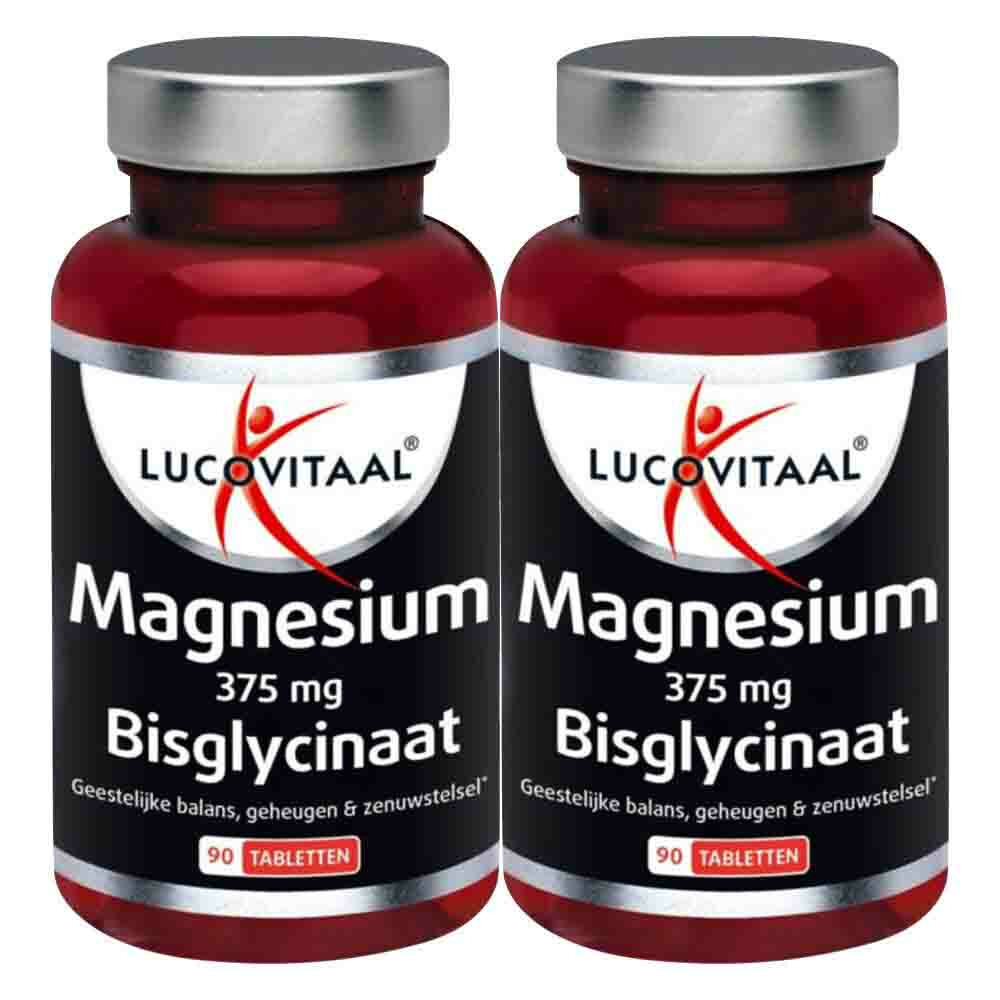 2x Lucovitaal Magnesium 375mg Bisglycinaat90 tabletten