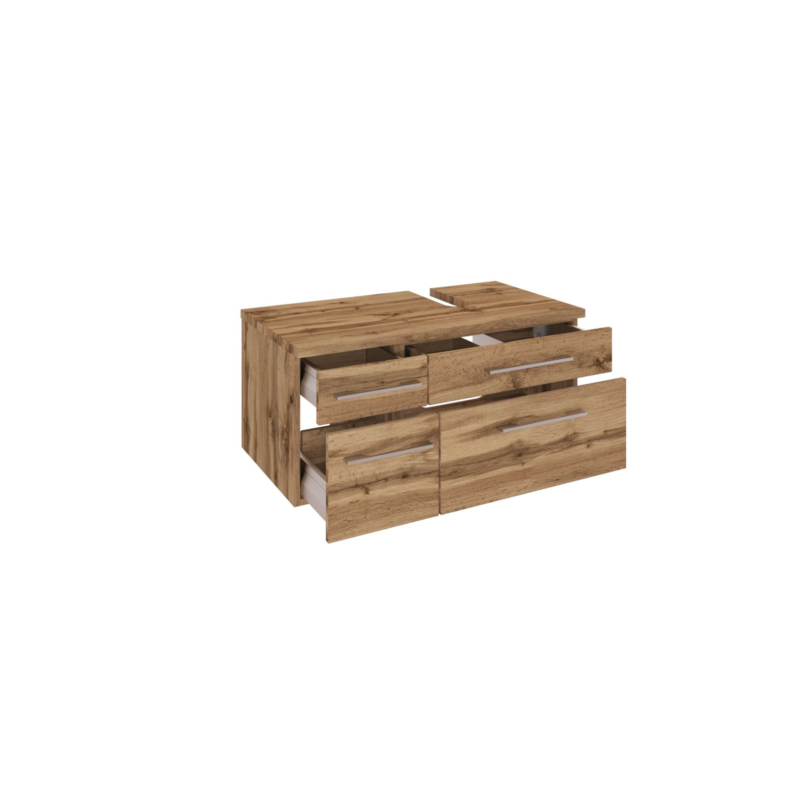 Unterbeckenschrank DAVOS - Wotaneiche - 90 cm breit - rechts