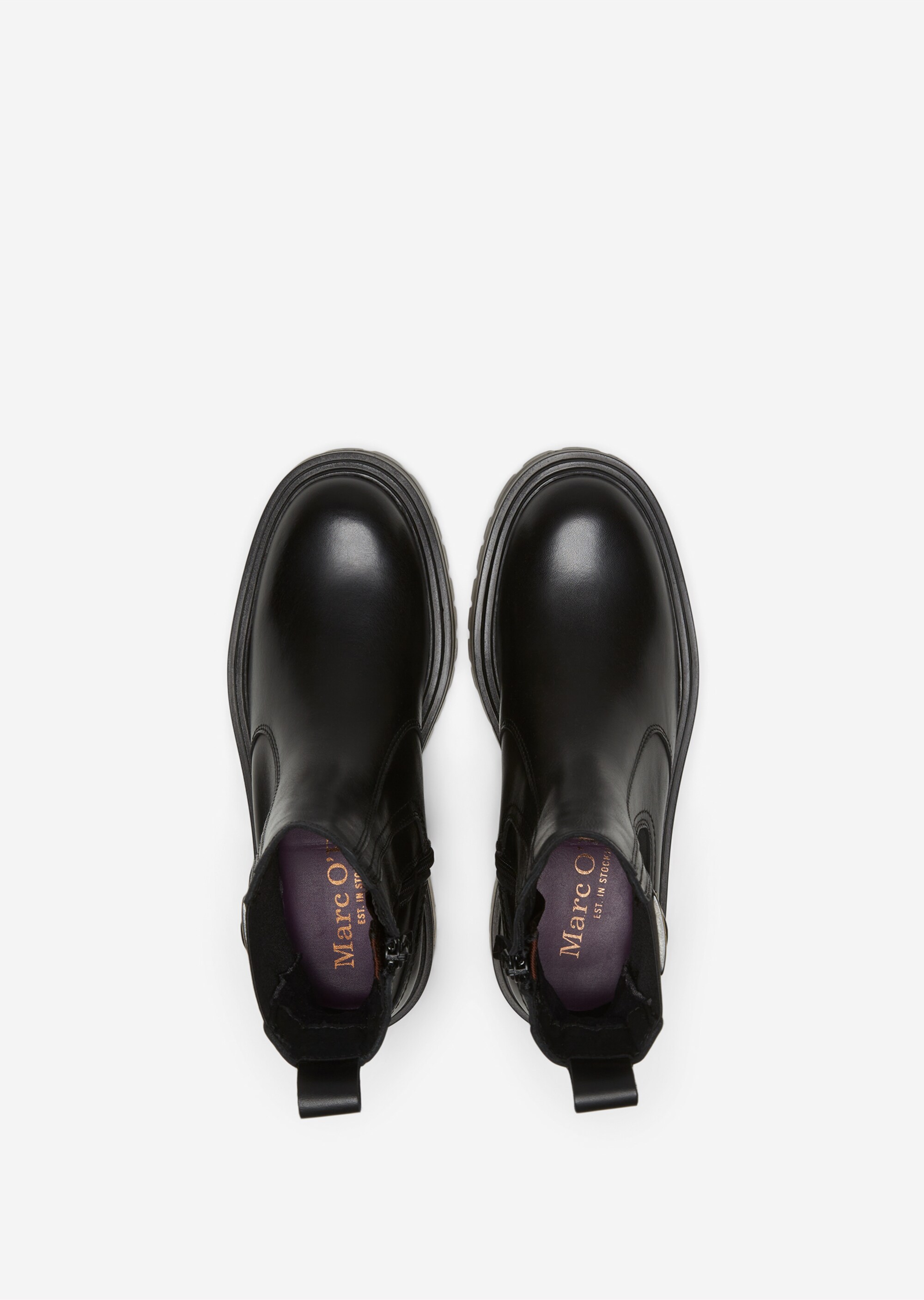 Chelsea-Boot mit Innenzipper und elastischem Einsatz
