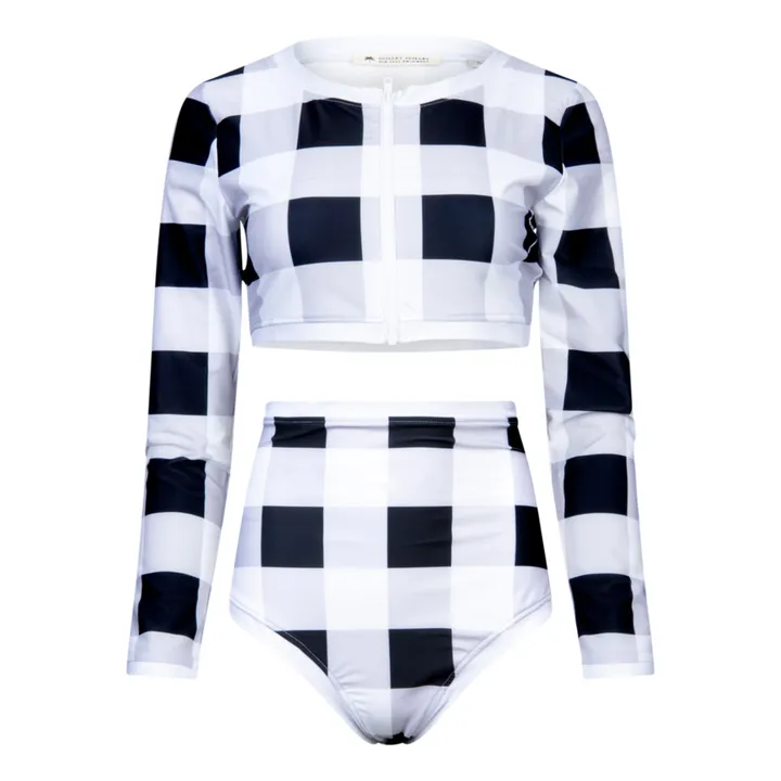 Juillet Juillet T-shirt Court Anti-UV Giulia Vichy | Noir