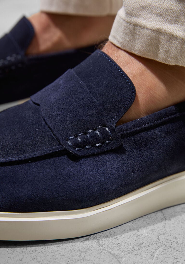 blauwe stefano lauran loafers 7183